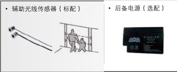 附加功能（备用电源、辅助光线传感器）